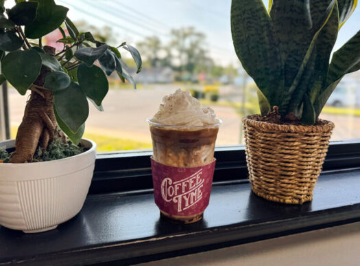 Coffee Tyme drink in window NCM Coffee Tyme drink in window NCM