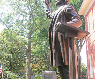 Statue of Douglass at the Easton Courthouse