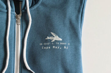 fleece-lined zip hoodie Flying Fish Studio Cape may magazine winter 2022